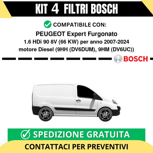 Kit bosch filtri tagliando - kit,