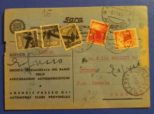 1947 cartolina stampati