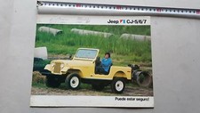 Jeep CJ 5/6/7 1976 depliant originale brochure Spagnolo Spanish Castellano 