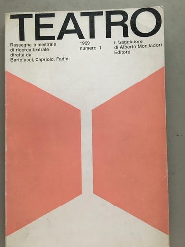 Teatro ricerca teatrale 1 - ricerca, n.1