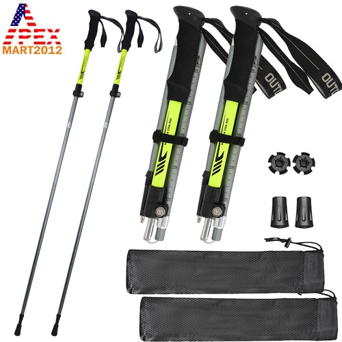 2pc collapsible trekking poles - 2pc,