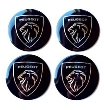 4 Coprimozzo Adesivi Peugeot