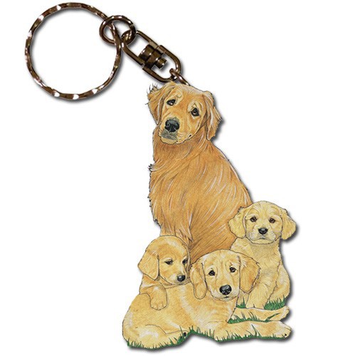 Portachiavi legno golden - in,