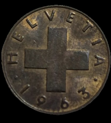 1963 svizzera 1 centesimo - vf, b