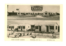 Dixie Court Cabins on US 1 in Riviera, Florida c 1040s