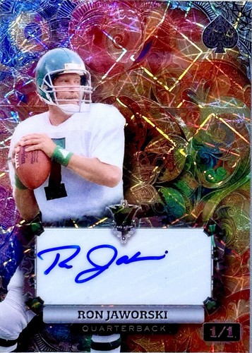 Ron jaworski true - 1/1, auto