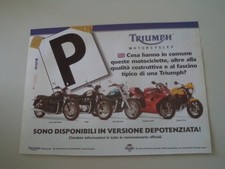advertising Pubblicità 2004 TRIUMPH BONNEVILLE BLACK/T100/SPEEDMASTER/SPEED FOUR