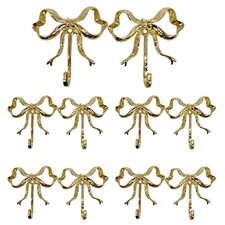 Pezzi ganci fiocco oro - pezzi,