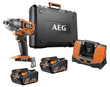 AVVITATORE AD IMPULSI A BATTERIA  CON ATTACCO 1/2" CON 2 BATTERIE 18V 4,0 Ah AEG