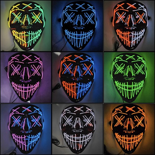 Purge halloween led maschera - halloween,