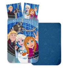 Disney Frozen Set Copripiumino Reversibile Misura Letto Bambino, 100x135cm Cotone
