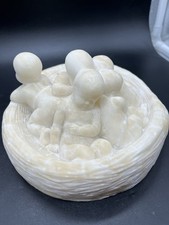 Scultura in marmo Putti in un