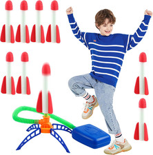 Razzo Spaziale Giocattolo, Lanciarazzi Bambini Con 8 Razzi Di Schiuma + 1 Lancia