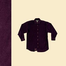 Camicia M velluto viola anni