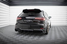 Diffusore attacco posteriore adatto per Audi A3 S-Line Sportback 8V Facelift nero Ho