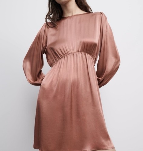 Zara mini abito effetto raso - zara,