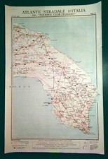 Carta geografica antica PUGLIA