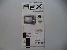 advertising Pubblicità 1961 TELEVISORE REX