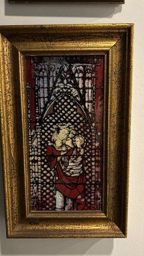 Pittura vetro raffigurante - pittura, su