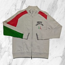 AERONAUTICA MILITARE Felpa Zip Uomo Bandiera Italiana Frecce Tricolori Tg L