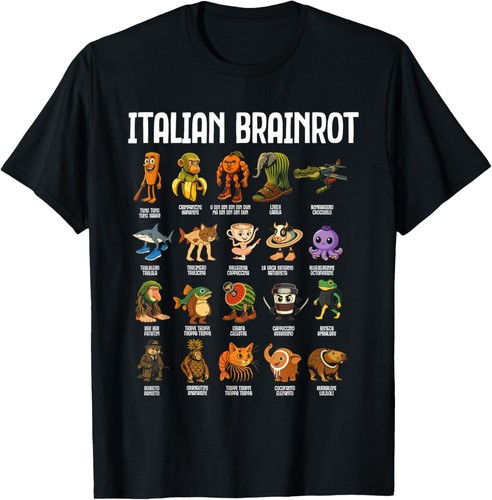 Maglietta unisex brainrot - unisex,