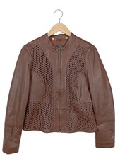 MADELEINE Giacca in pelle Donna Giacca Taglia IT 38 marrone stile stravagante