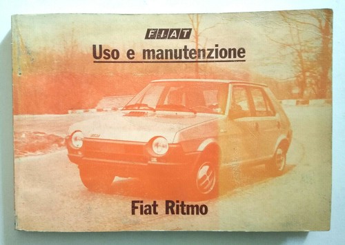 Fiat ritmo libretto uso - fiat,