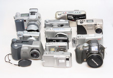 Lotto lavori fotocamera digitale per ricambi o non testati. Canon, Olympus, Kodak ecc ccd