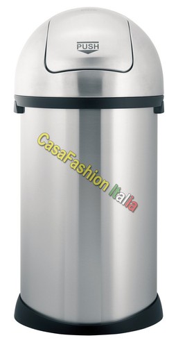 Pattumiera push inox - inox, 50