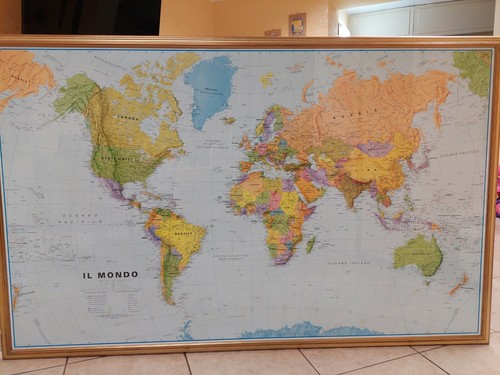 Carta geografica mappa del - carta,