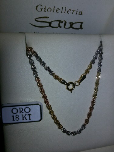 Collana funetta in oro - cm, 60