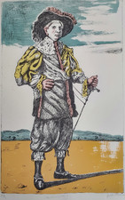 Giorgio De Chirico (1888-1978) - Autoritratto- Firmato a mano e pubblicato