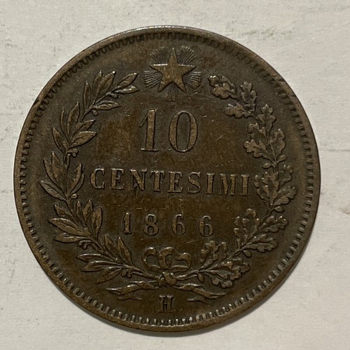 Cent 1866 h vittorio - cent, “h”vittorio