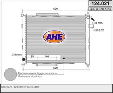 Radiatore ROVER 200 Coupé XW