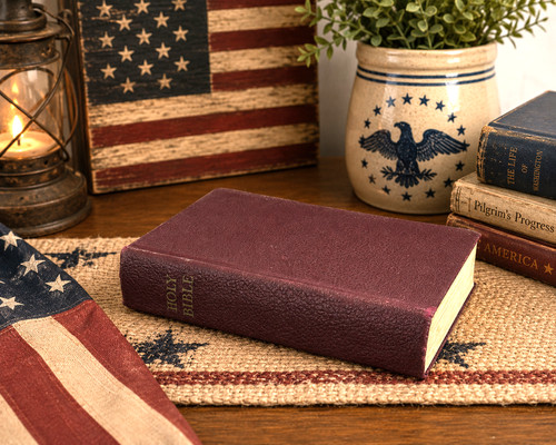 Vintage burgundy holy bible - vintage,