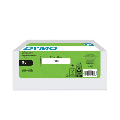 Rolls white dymo - 6,