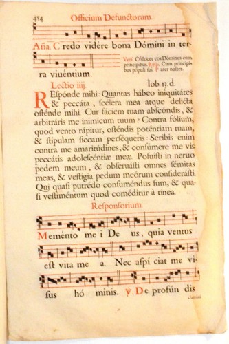 Stampa antica antifonario - stampa,