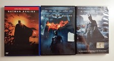 Lotto 3 DVD Batman - Trilogia del Cavaliere Oscuro - Christopher Nolan