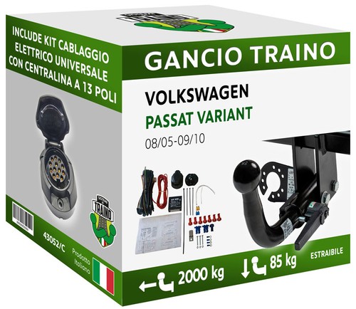 Gancio orizzontale estraibile - gancio,