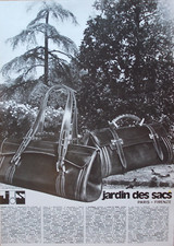Pubblicità Advertising Ritaglio Italian 1973 BORSA JARDIN DES SACS PARIS FIRENZE