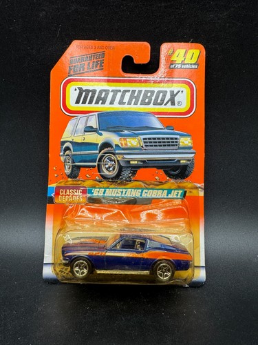 Matchbox mustang cobra - 68", jet