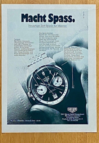 Heuer carrera 1970 - ref., 1153