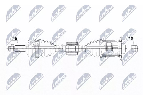 Semiasse nty npw - semiasse, npw-bm-103