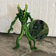 BEN 10 TEN Wildvine Vite Elastica Alien Action Figure Bandai Card Rotonda Rara