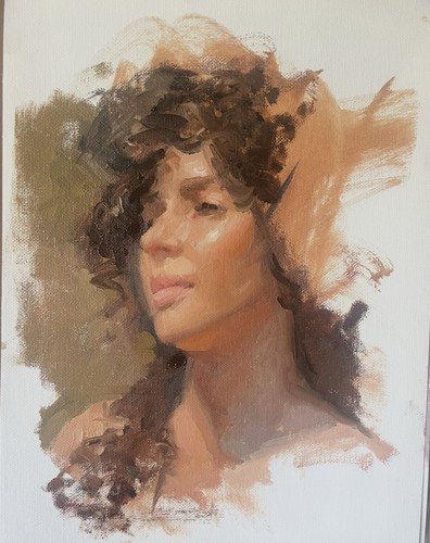 Alla prima ritratto - alla,