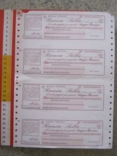 CB ASSEGNO ASSEGNI 4 PEZZI