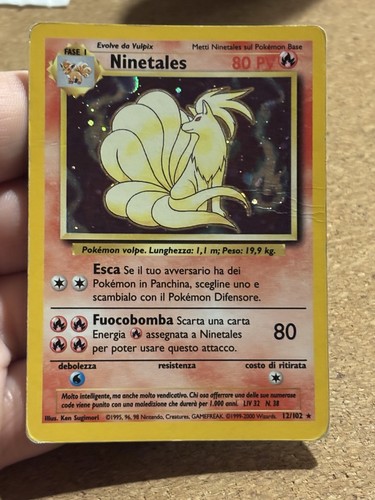 Ninetales 102 holo set - ninetales, base