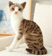 Peluche gatto pelo corto seduto 8 pollici peluche bambola bambini regali