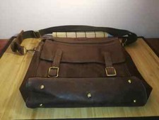 Borsa Tote Bag Fulltime® Lavoro Porta PC/Ipad Originale Vera Pelle