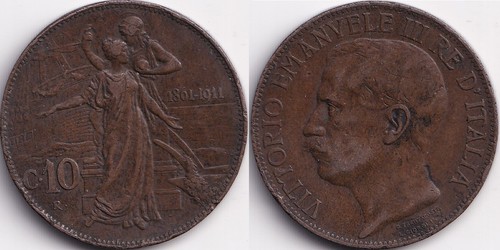 Centesimi 1911 italie - centesimi,